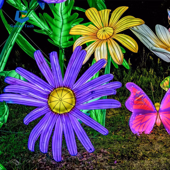 Large Outdoor Christmas Silk Lantern Show