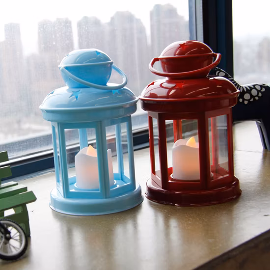 Home Decorative Indoor Lights Christmas Hurricane Lantern