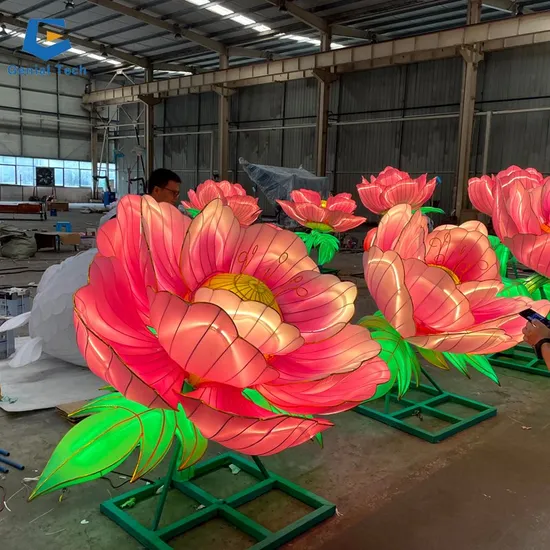 Large Outdoor Christmas Silk Lantern Show